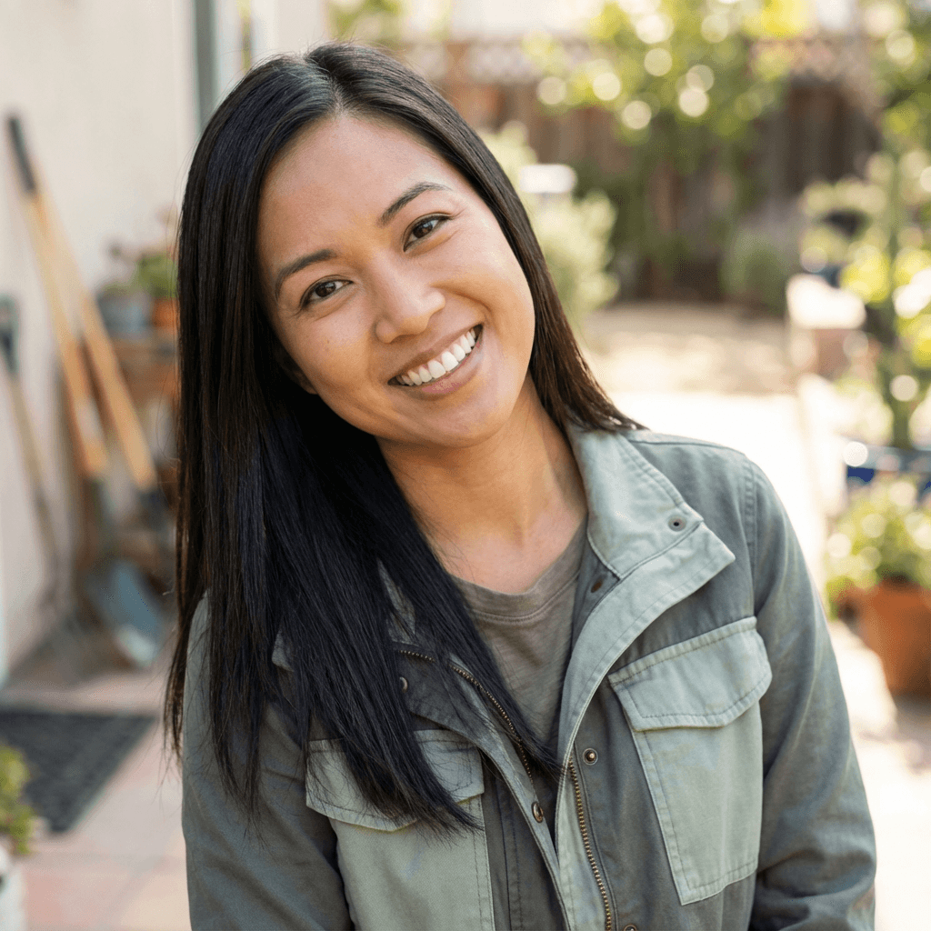 Emily Rodriguez cheerful at home